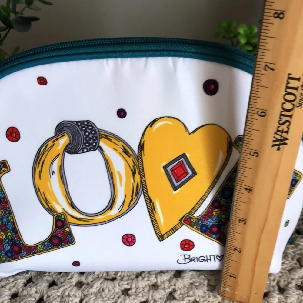 Brighton Charmed Love Design Cosmetic Jewelry Bag Duo